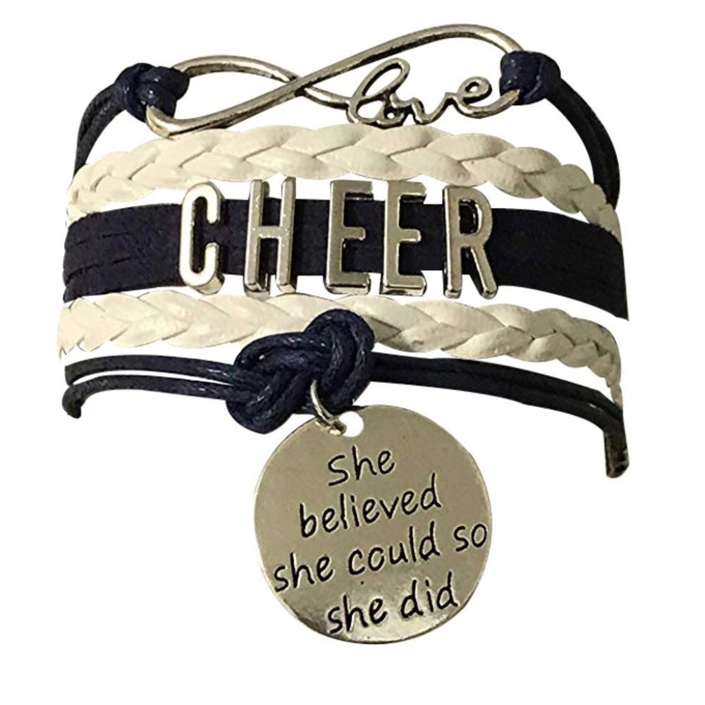 Girls Cheerleading Bracelet, Cheer Gifts- Cheer